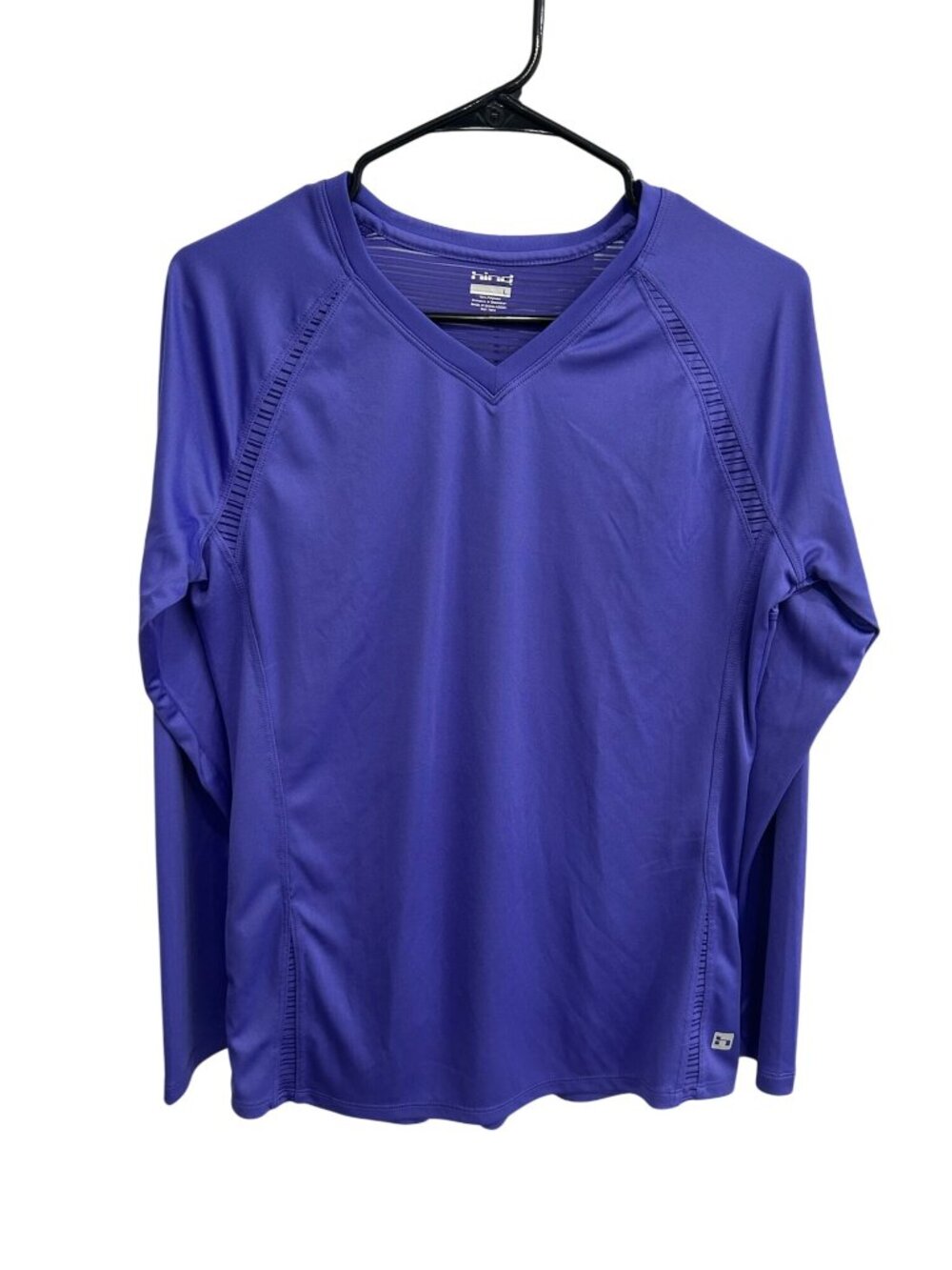 Hind Large Purple V-Neck Activewear Top Soft Breathable Sporty Calmcore